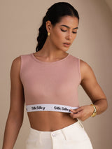 [Rosa] SilkSilky-IT Sleeveless Crew Neck Cami 005