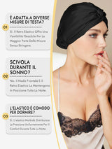 [Nero] SilkSilky-IT Cuffia di seta 008