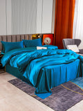 SilkSilky IT 22Momme Seta pura Bedding Set VerdeAcqua 002