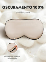 [Beige] SilkSilky-IT Mascherina da Notte 001
