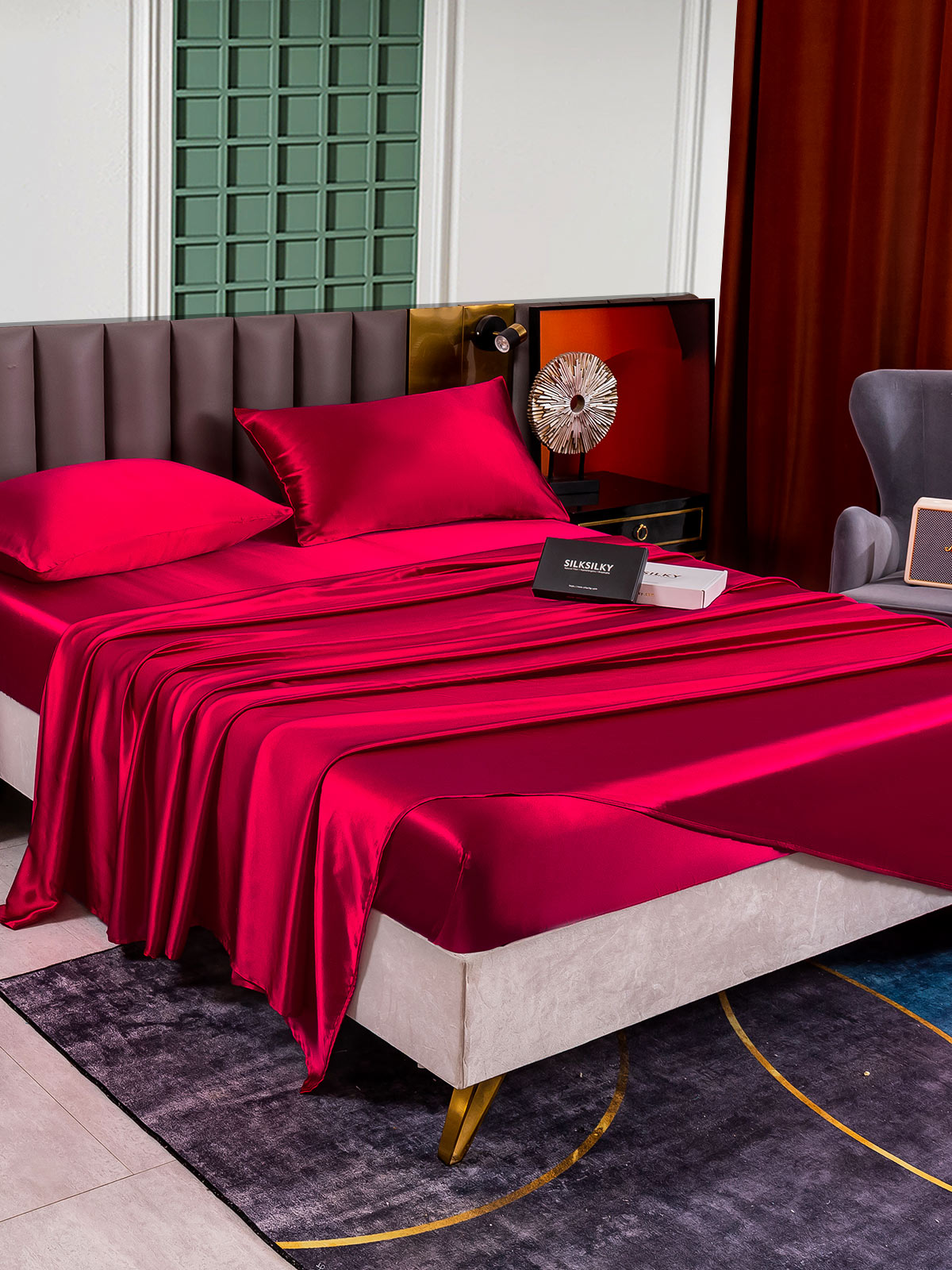 [Vino] SilkSilky-IT 25Momme Seta pura Bedding Set 005