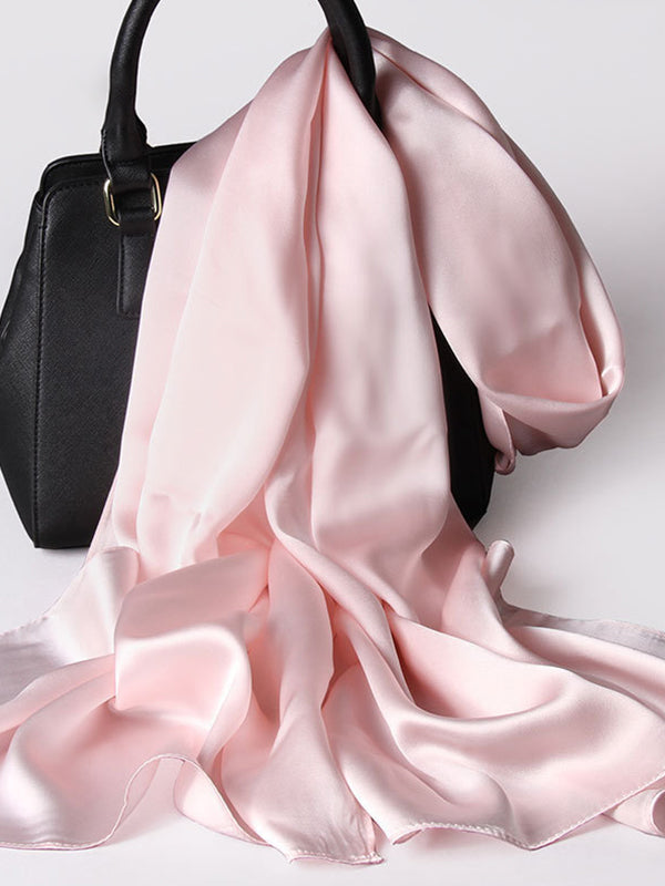 SilkSilky-IT Seta pura Scarf Rosa 002