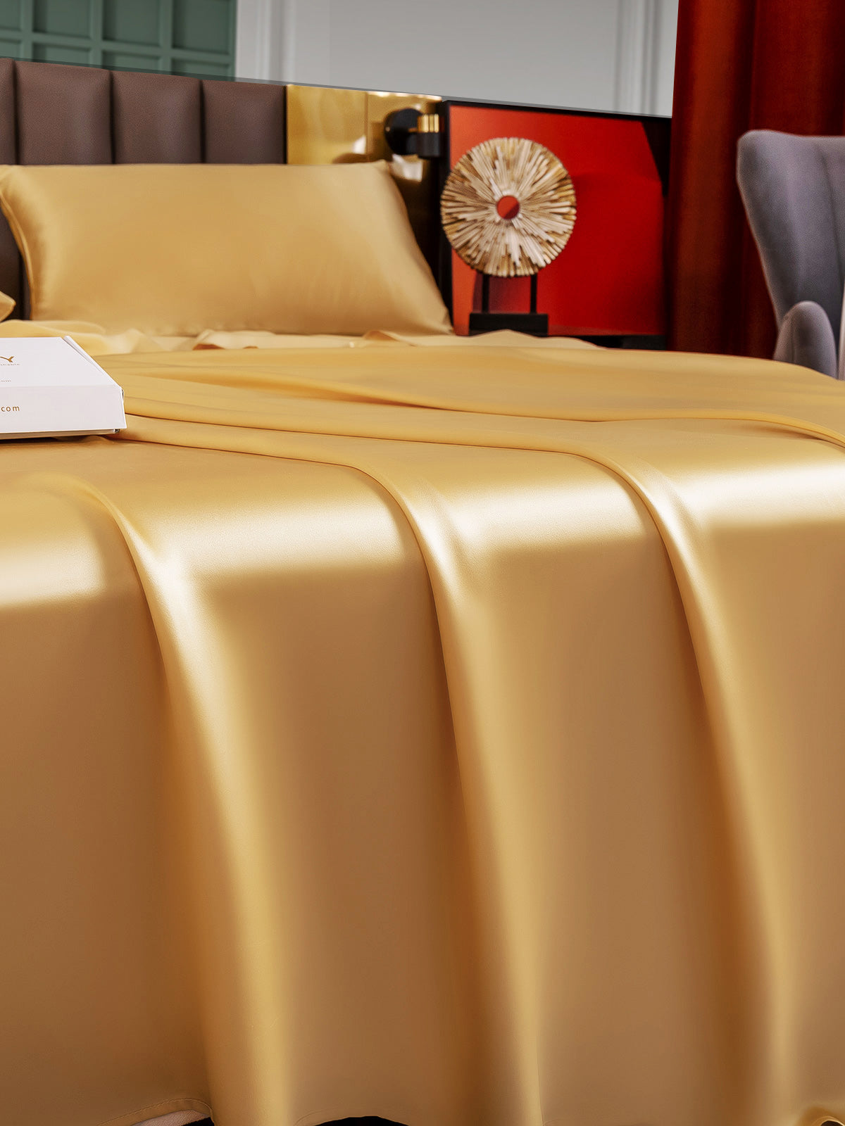 [Champagne] SilkSilky-IT 25Momme Seta pura Bedding Set 002