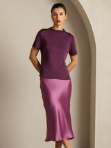 [Viola] SilkSilky-IT Short Sleeve Magliette donna 008