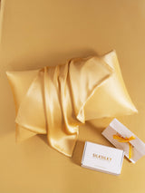 [Champagne] SilkSilky-IT 19Momme Seta pura Pillowcase 005