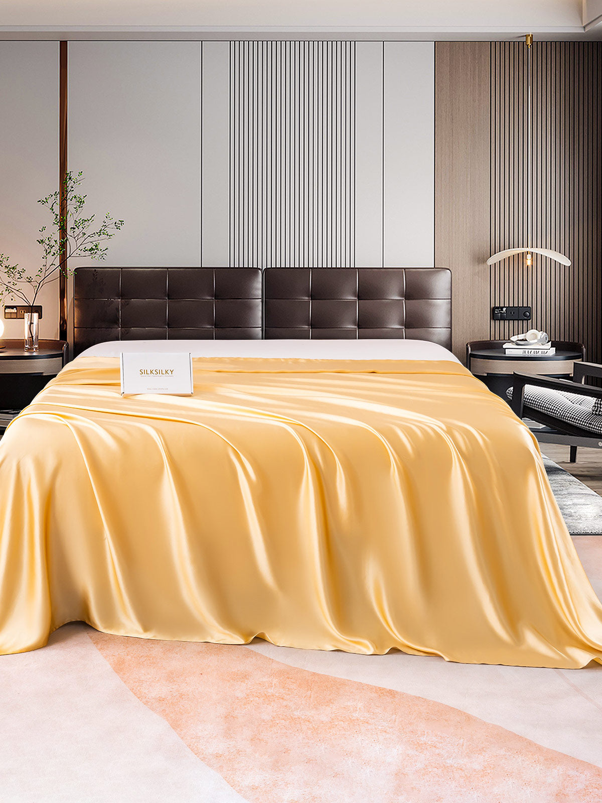 [Champagne] SilkSilky-IT 22Momme Seta pura Sheet 001