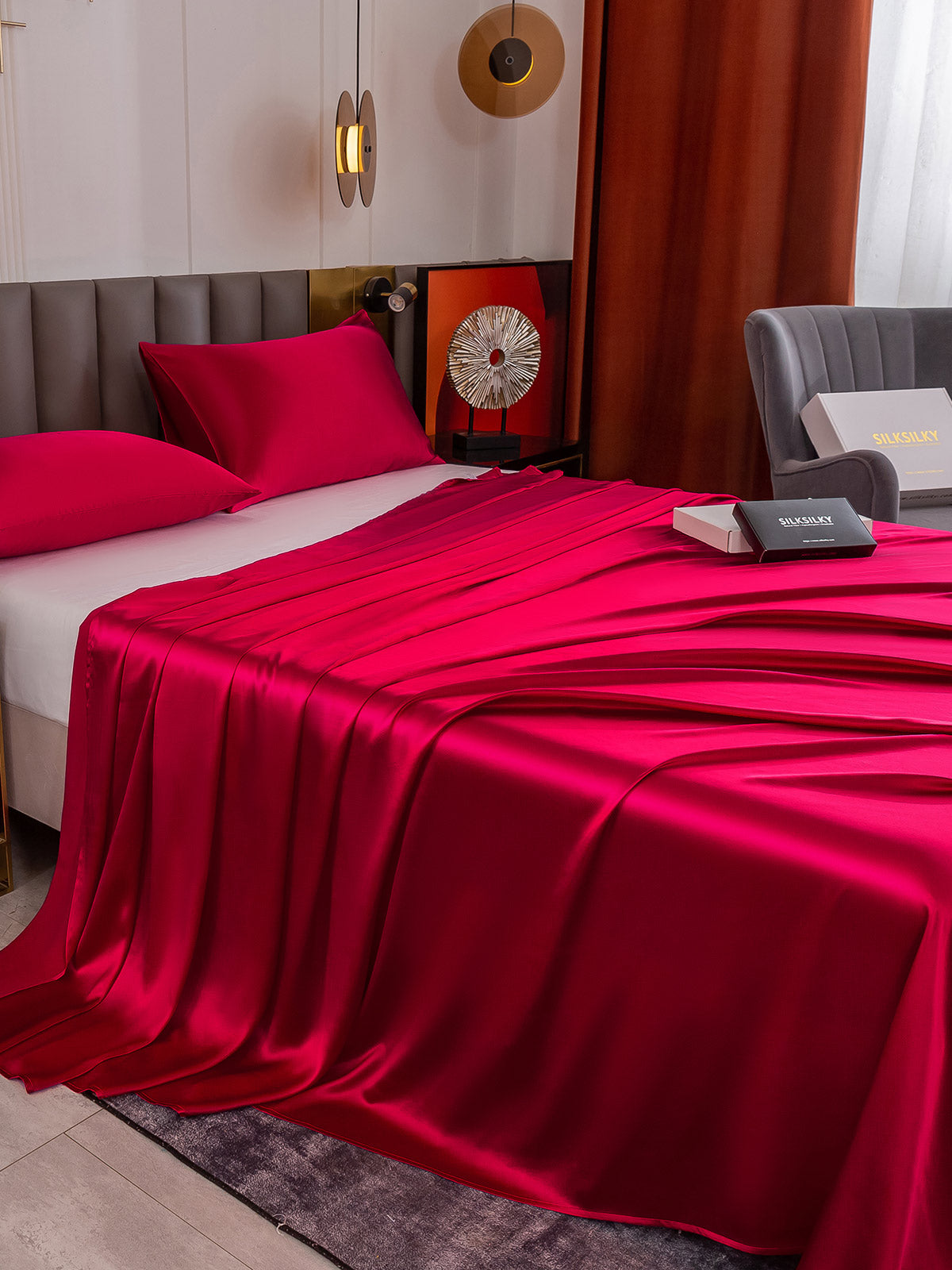 [Vino] SilkSilky-IT 19Momme Seta pura Bedding Set 005