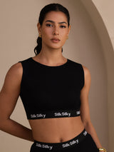 [Nero] SilkSilky-IT Sleeveless Crew Neck Cami 001