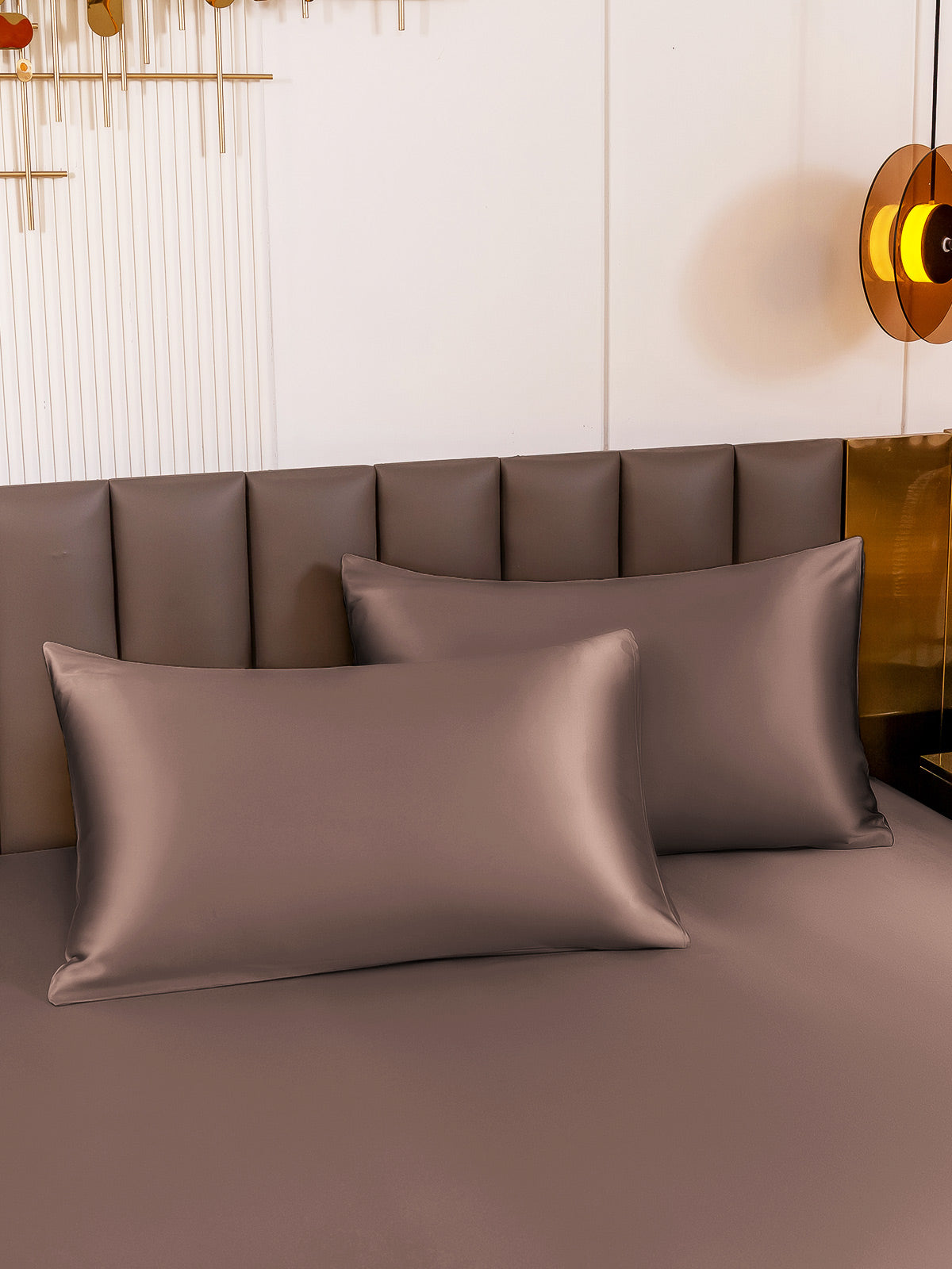 [Marrone] SilkSilky-IT 19Momme Seta pura Pillowcase 003