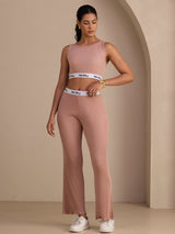 [Rosa] SilkSilky-IT Sleeveless Crew Neck Women's Outfit Sets 001
