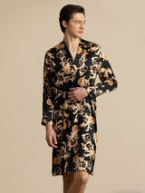 [Drago Nero] SilkSilky-IT Long Sleeve Vestaglia da uomo 007