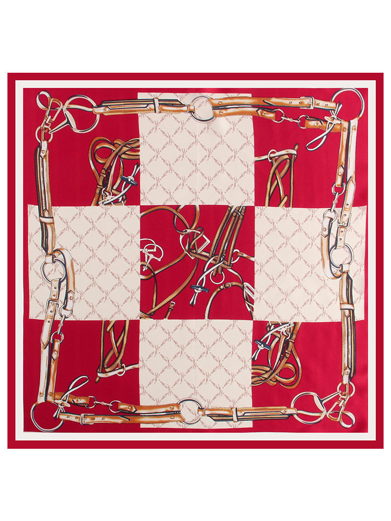 SilkSilky IT Seta pura Scarf Rosso 002