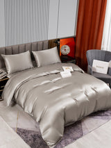 [Grigio] SilkSilky-IT 22Momme Set di biancheria da letto 002
