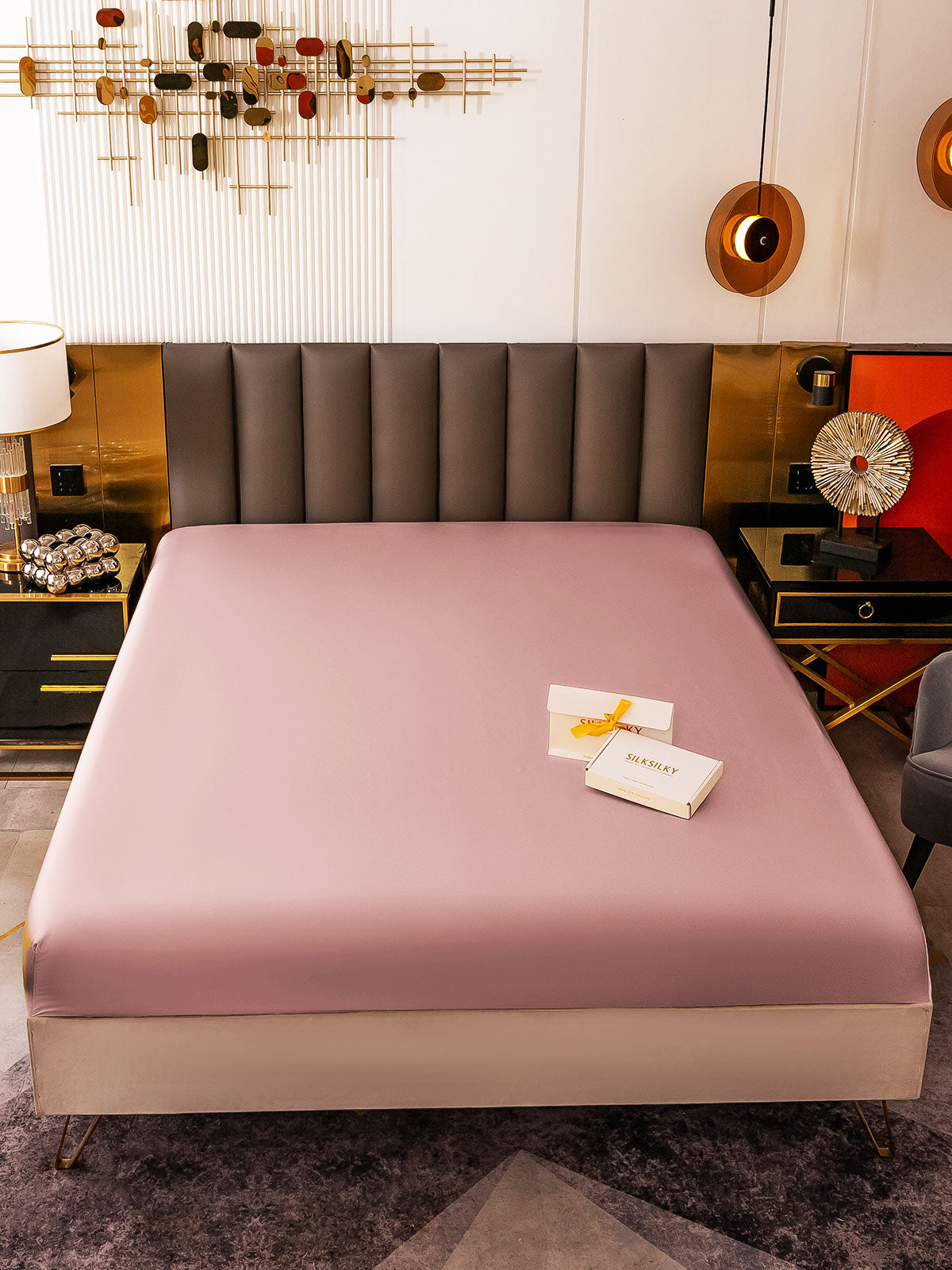 [Malva Pallido] SilkSilky-IT 19Momme Seta pura Sheet 002