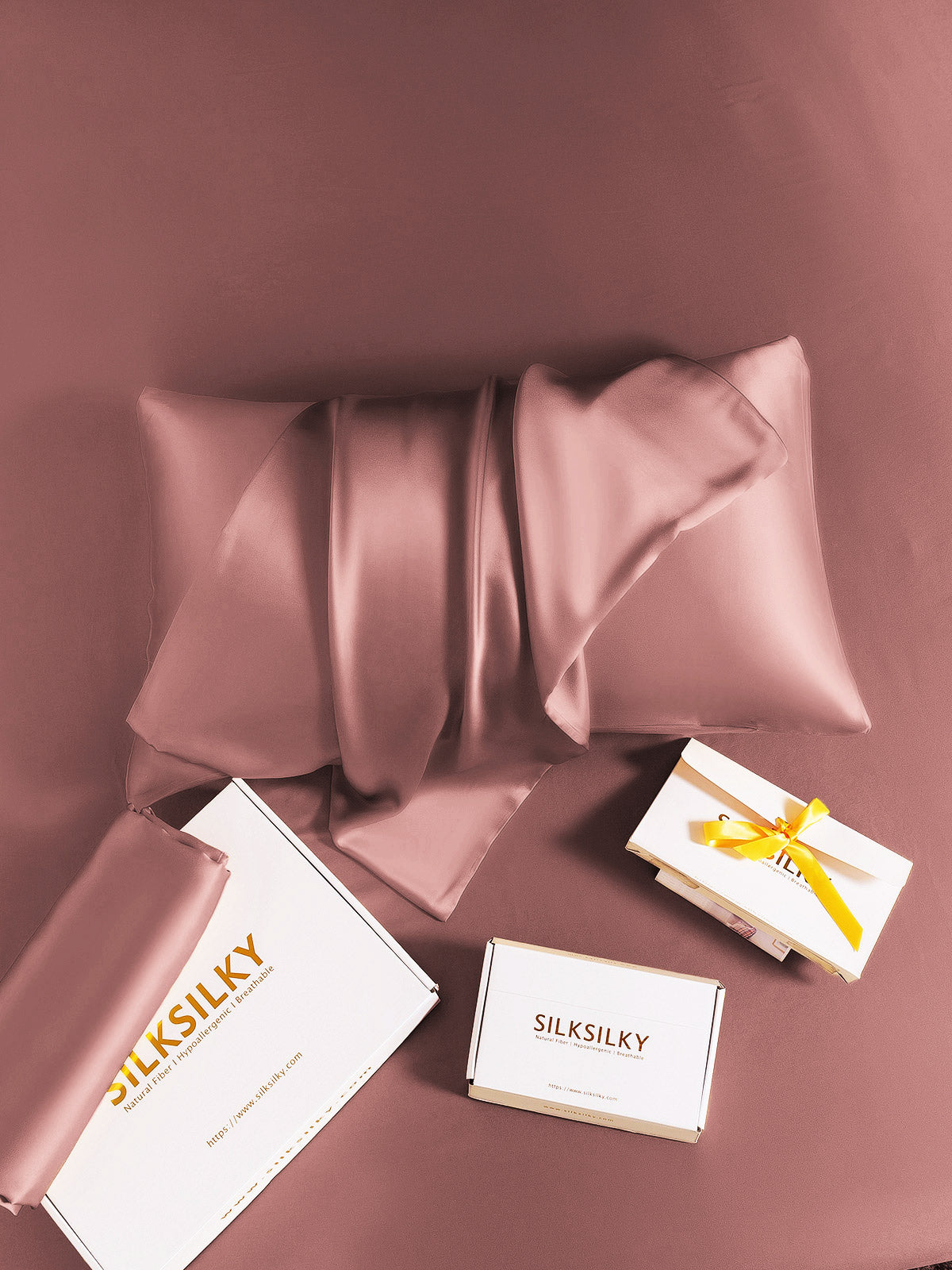 [Malva Pallido] SilkSilky-IT 22Momme Seta pura Pillowcase 006