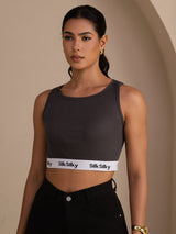 [Grigio] SilkSilky-IT Sleeveless Crew Neck Cami 001