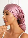 SilkSilky-IT Seta pura Sleep Cap MalvaPallido 002