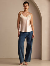 [Rosa] SilkSilky-IT Sleeveless V Neck Cami 006