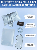[Azzurro] SilkSilky-IT 19Momme Seta pura Pillowcase Set 002