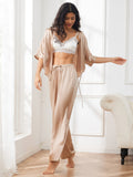 SilkSilky IT Seta pura A metà Womens Pajamas Champagne 003