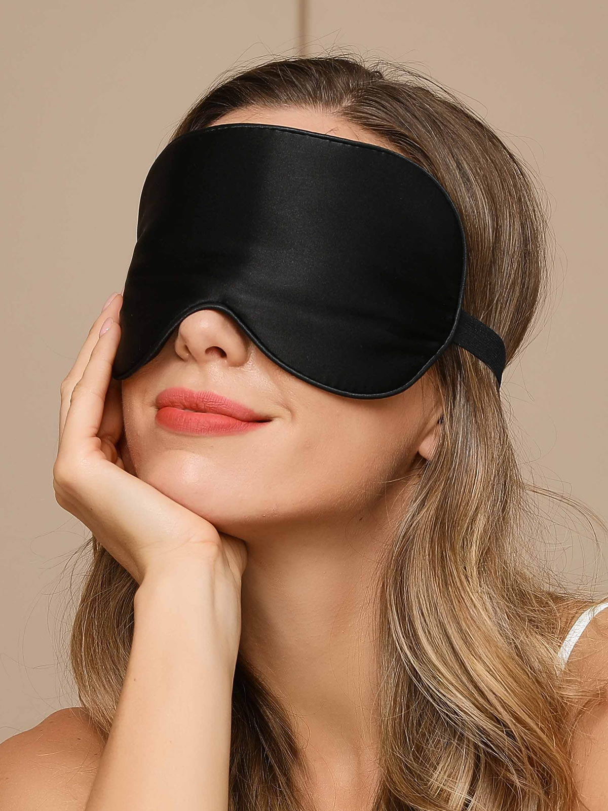 Maschera-per-gli-occhi-per-il-sonno-con-fascia-elastica-in-pura-seta-tinta-unita-Nero-3