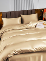 [Beige] SilkSilky-IT 22Momme Set di biancheria da letto 004