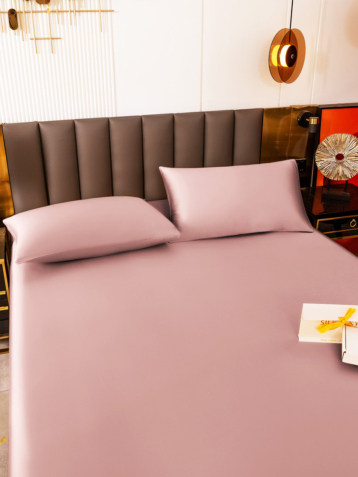 [Malva Pallido] SilkSilky-IT 19Momme Seta pura Bedding Set 005