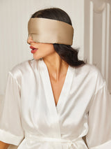 [Beige] SilkSilky-IT Mascherina da Notte 002
