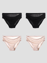 [Nero+Beige] SilkSilky-IT Mutandine da donna 003
