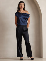 [Nero] SilkSilky-IT Pantaloni da donna 008