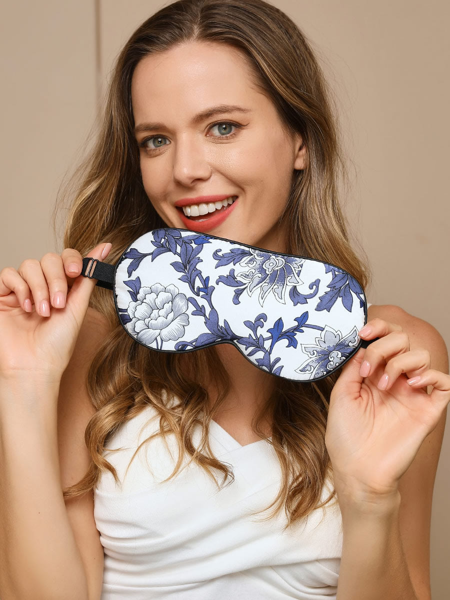 [Blu] SilkSilky-IT Mascherina da Notte 002