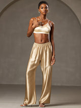 [Champagne] SilkSilky-IT Pantaloni da donna 001