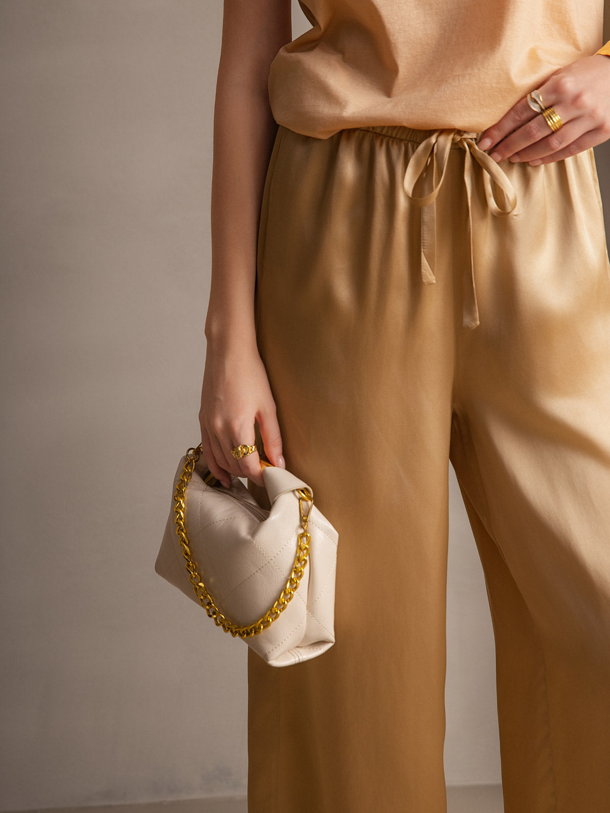 [Champagne] SilkSilky-IT Womens Pants 001