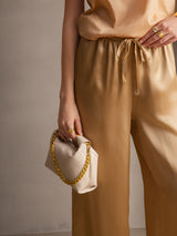 [Champagne] SilkSilky-IT Pantaloni da donna 001