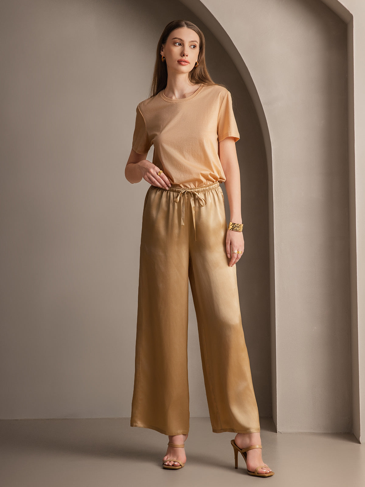 [Champagne] SilkSilky-IT Womens Pants 005
