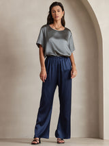 [Blu Scuro] SilkSilky-IT Pantaloni da donna 001