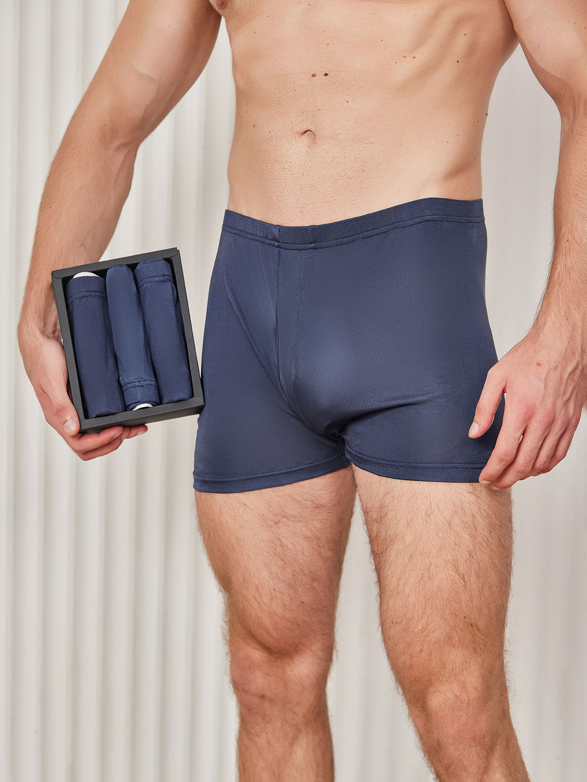 [Blu Scuro] SilkSilky-IT Intimo da uomo 001