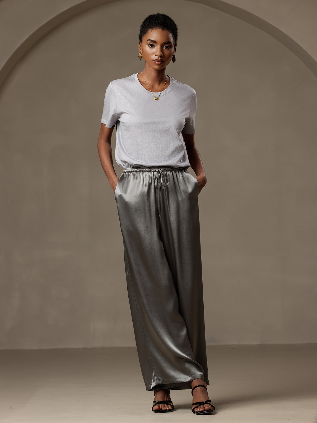 [Grigio Scuro] SilkSilky-IT Womens Pants 005