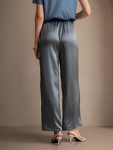 [Blu Grigiastro] SilkSilky-IT Pantaloni da donna 002