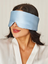 [Azzurro] SilkSilky-IT Mascherina da Notte 001