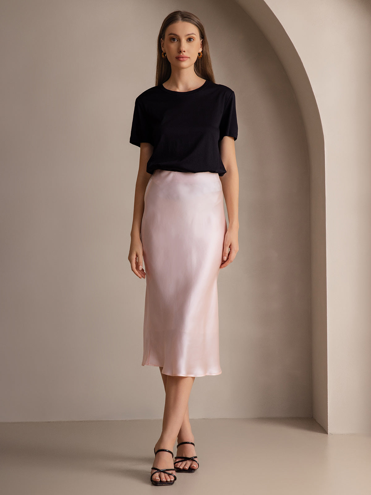 [Rosa Chiaro] SilkSilky-IT 19Momme Skirt 001