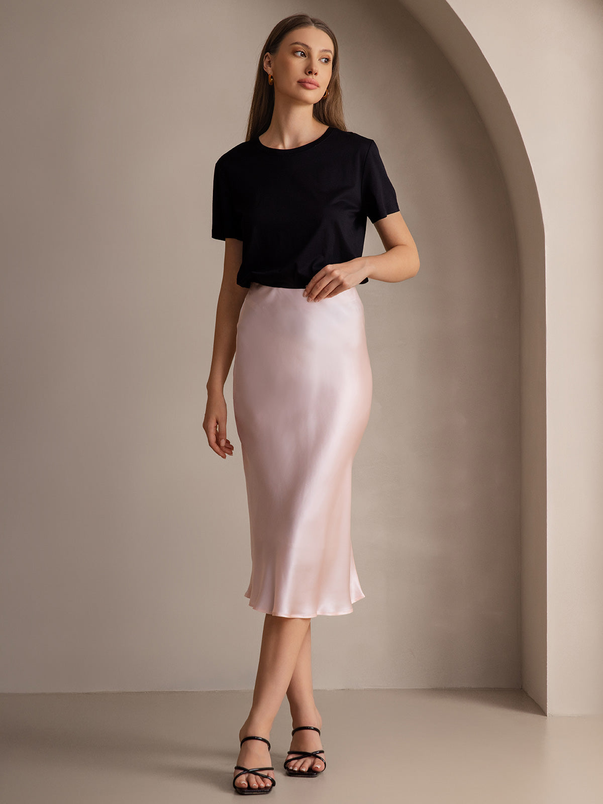 [Rosa Chiaro] SilkSilky-IT 19Momme Skirt 007