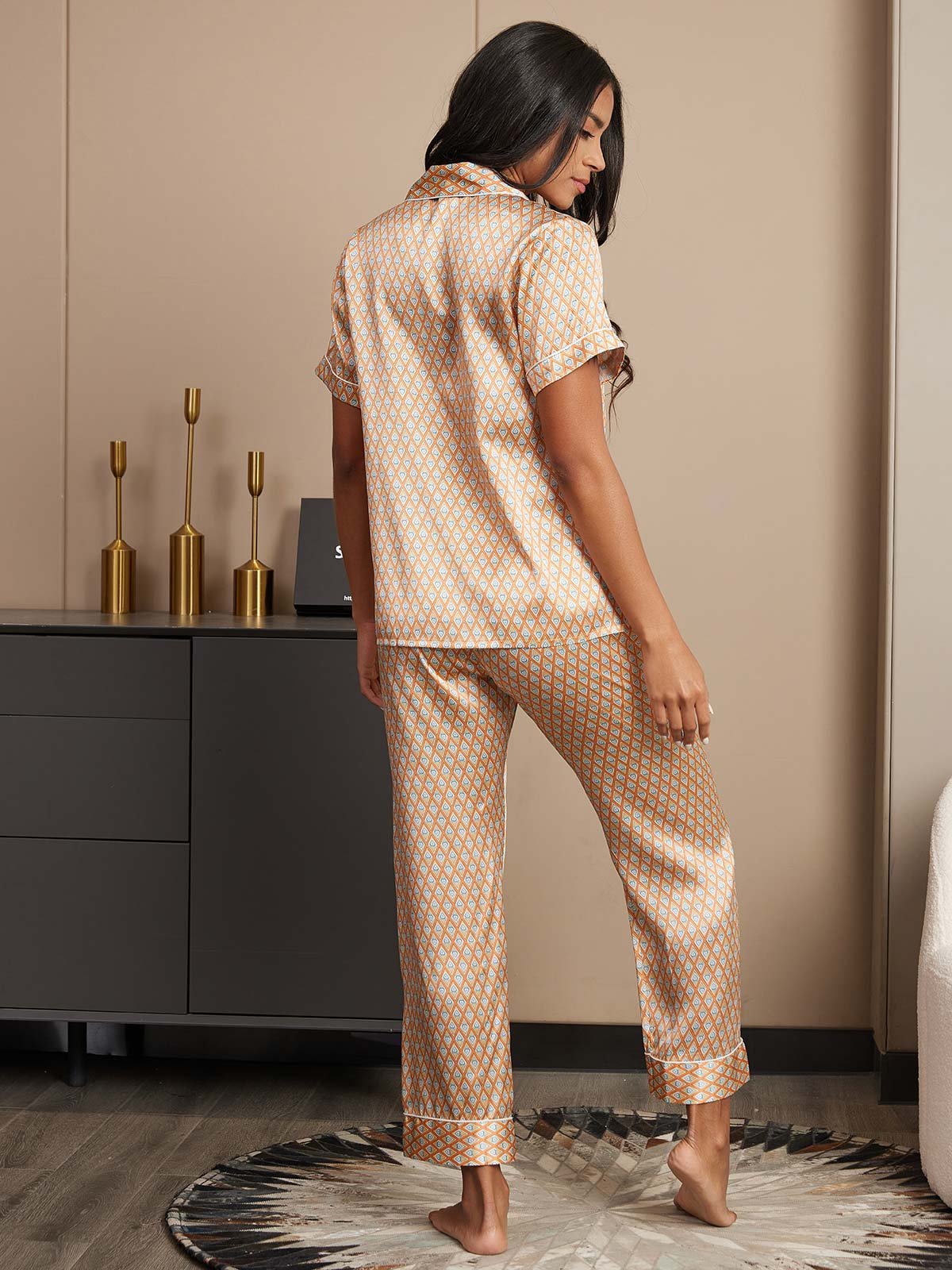 [Multi] SilkSilky-IT Maniche Corte Pigiami da donna 002