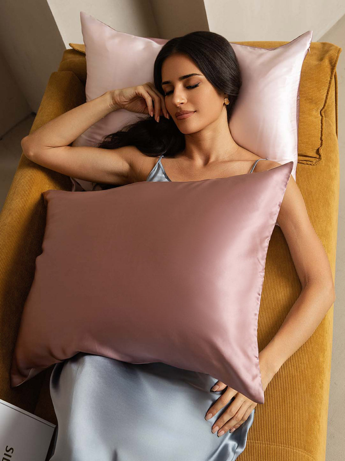 Federa In Seta Di Gelso 100% 22Momme - Design Bicolore