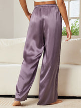 [Grigio Porpora] SilkSilky-IT Pantaloni da donna 002