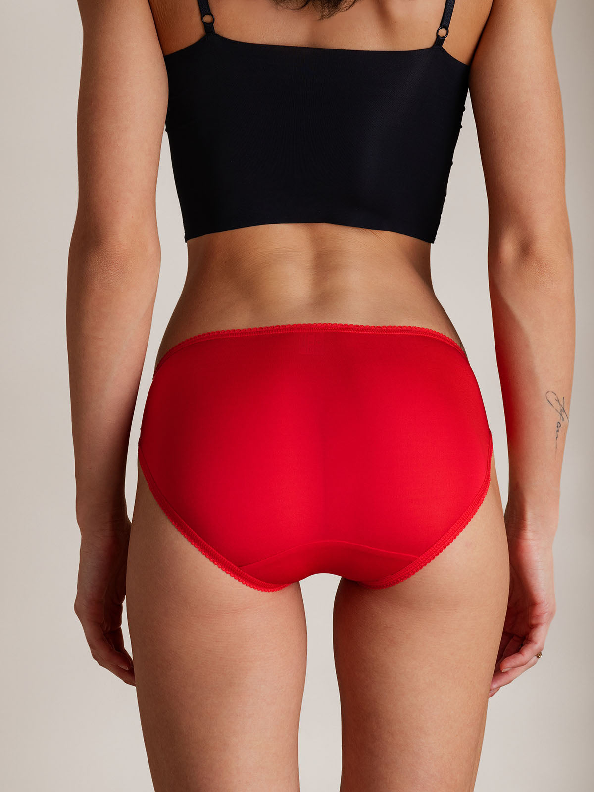 [Rosso] SilkSilky-IT Maglia di seta Panty 004