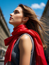 [Rosso] SilkSilky-IT Sciarpa 004