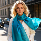 [Verde Acqua] SilkSilky-IT Sciarpa 004