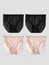 [Nero+Beige] SilkSilky-IT Mutandine da donna 003