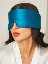[Verde Acqua] SilkSilky-IT Mascherina da Notte 001